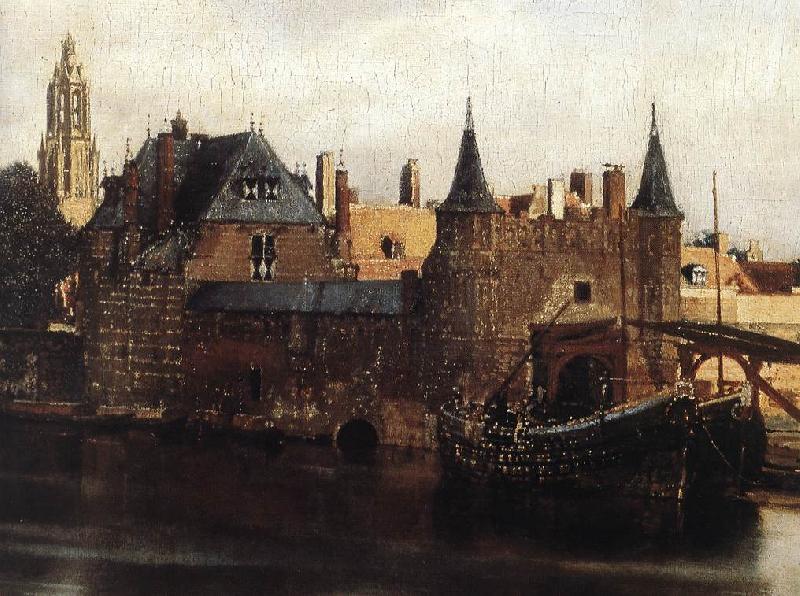 VERMEER VAN DELFT, Jan View of Delft (detail) et oil painting image